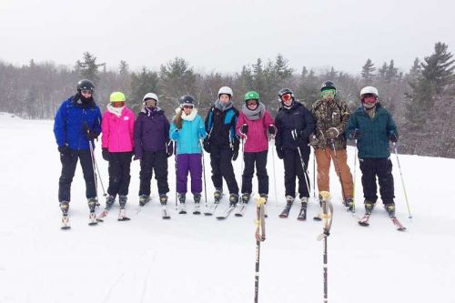 59 NAEC students from grades 7-12 and staff attended a ski trip to Calabogie Peaks